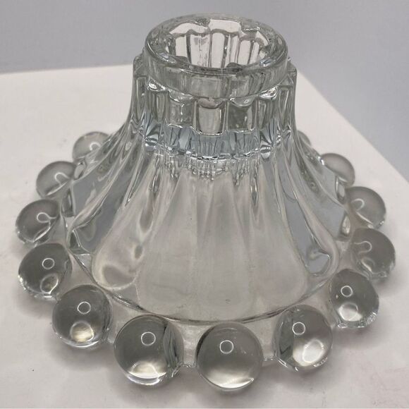 Vintage Anchor Hocking Berwick-Boopie-Clear Candle Holder (1) - Picture 3 of 5